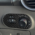 Carbon Fiber Car Headlight Switch Decorative Sticker for SEAT Ibiza 2003-2008, Right Driver, Headlight Switch, Right Driver