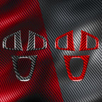 3pcs/Set Carbon Fiber Car Steering Wheel Buttons Decorative Sticker for Renault Fluence 2009-2017 / Megane 2008-2016, Left and Right Driver, Steering Wheel Buttons