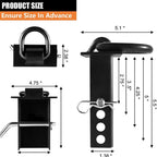 Car Stake Pocket D-Ring Hitch Pin Trailer Traction Connection Accessories, Car Stake Pocket D-Ring