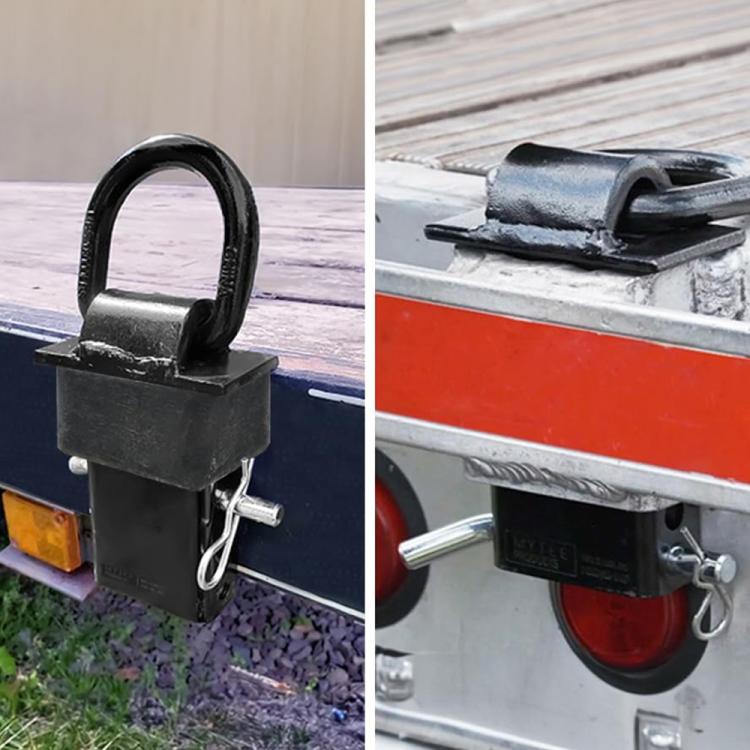 Car Stake Pocket D-Ring Hitch Pin Trailer Traction Connection Accessories, Car Stake Pocket D-Ring