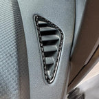 2pcs/Set Carbon Fiber Car Instrument Panel Air Outlet Decorative Sticker for SEAT Leon 2005-2012, Left and Right Driver, Instrument Panel Air Outlet