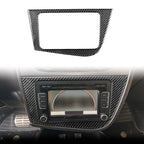 Carbon Fiber Car Center Console Panel Decorative Sticker for SEAT Leon 2005-2012, Center Console Panel, Left Driver, Center Console Panel, Right Driver