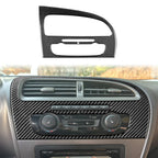 Carbon Fiber Car Center Console Air Conditioner Panel Decorative Sticker for SEAT Leon 2005-2012, Center Console Air Conditioner Panel, Left Driver, Center Console Air Conditioner Panel, Right Driver