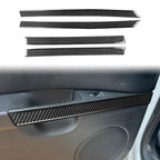 4pcs/Set Carbon Fiber Car Door Panel Decorative Sticker for SEAT Leon 2005-2012, Left and Right Driver, Door Panel