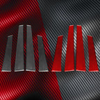 4pcs/Set Carbon Fiber Car B Pillar Decorative Sticker for SEAT Leon 2005-2012, Drop Glue Style, Left and Right Driver, B Pillar