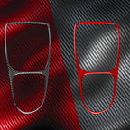 Carbon Fiber Car Gear Shift Frame Decorative Sticker for SEAT Leon 2005-2012, Left and Right Driver, Gear Shift Frame