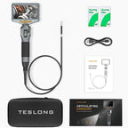 TESLONG TD500 5 Inch HD Large Screen Dual Steering Endoscope Supports Wi-Fi 1.55m Cable Length, 6.5mm Single Lens, 6.5mm Dual Lens, 3.9mm Single Lens