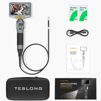 TESLONG TD500 5 Inch HD Large Screen Dual Steering Endoscope Supports Wi-Fi 1.55m Cable Length, 6.5mm Single Lens, 6.5mm Dual Lens, 3.9mm Single Lens