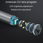 TESLONG TD500 5 Inch HD Large Screen Dual Steering Endoscope Supports Wi-Fi 1.55m Cable Length, 6.5mm Single Lens, 6.5mm Dual Lens, 3.9mm Single Lens
