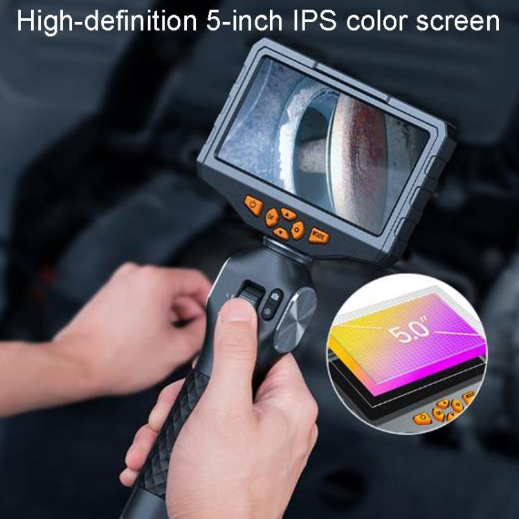 TESLONG TD500 5 Inch HD Large Screen Dual Steering Endoscope Supports Wi-Fi 1.55m Cable Length, 6.5mm Single Lens, 6.5mm Dual Lens, 3.9mm Single Lens