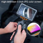TESLONG TD500 5 Inch HD Large Screen Dual Steering Endoscope Supports Wi-Fi 1.55m Cable Length, 6.5mm Single Lens, 6.5mm Dual Lens, 3.9mm Single Lens