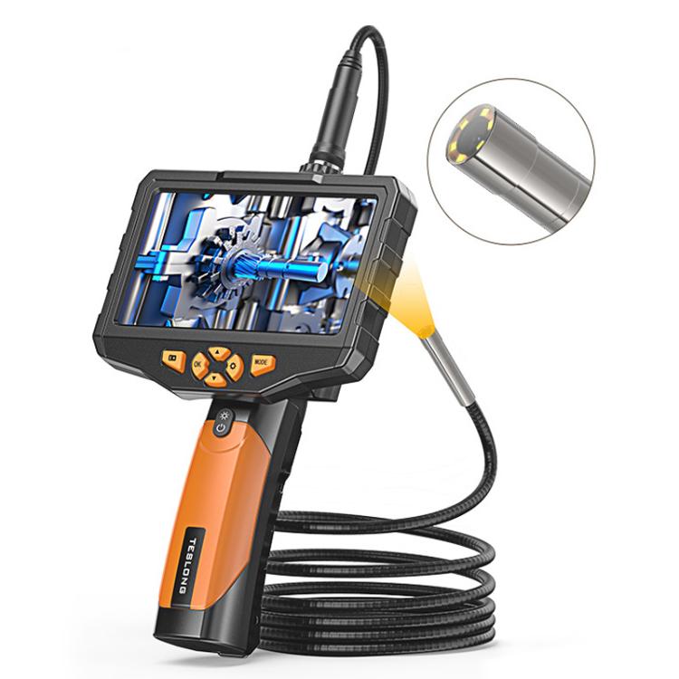 TESLONG NTS300 5 Inch Large Screen Industrial Endoscope Auto Repair Tools, 7.6mm Single Lens / 3m, 7.6mm Single Lens / 5m, 5.5mm Single Lens / 1m, 5.5mm Single Lens / 3m, 3.9mm Single Lens / 1m, 3.9mm Single Lens / 3m, 8mm Dual Lens / 1m               ...