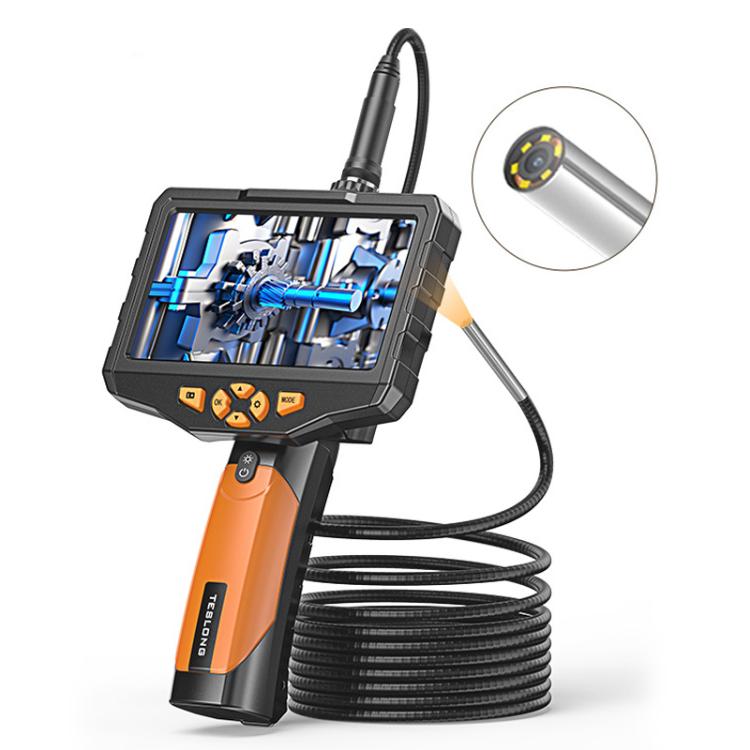 TESLONG NTS300 5 Inch Large Screen Industrial Endoscope Auto Repair Tools, 7.6mm Single Lens / 3m, 7.6mm Single Lens / 5m, 5.5mm Single Lens / 1m, 5.5mm Single Lens / 3m, 3.9mm Single Lens / 1m, 3.9mm Single Lens / 3m, 8mm Dual Lens / 1m               ...