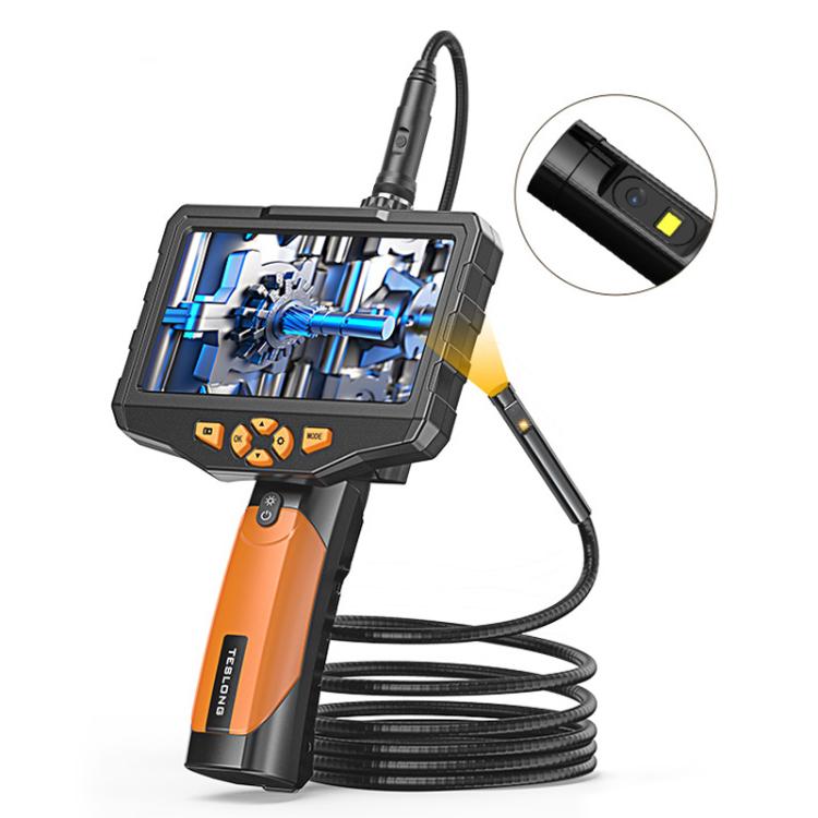 TESLONG NTS300 5 Inch Large Screen Industrial Endoscope Auto Repair Tools, 7.6mm Single Lens / 3m, 7.6mm Single Lens / 5m, 5.5mm Single Lens / 1m, 5.5mm Single Lens / 3m, 3.9mm Single Lens / 1m, 3.9mm Single Lens / 3m, 8mm Dual Lens / 1m               ...