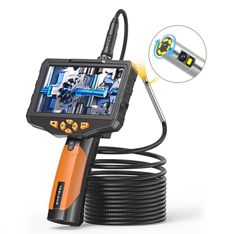TESLONG NTS300 5 Inch Large Screen Industrial Endoscope Auto Repair Tools, 7.6mm Single Lens / 3m, 7.6mm Single Lens / 5m, 5.5mm Single Lens / 1m, 5.5mm Single Lens / 3m, 3.9mm Single Lens / 1m, 3.9mm Single Lens / 3m, 8mm Dual Lens / 1m               ...