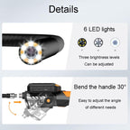 TESLONG NTS300 5 Inch Large Screen Industrial Endoscope Auto Repair Tools, 7.6mm Single Lens / 3m, 7.6mm Single Lens / 5m, 5.5mm Single Lens / 1m, 5.5mm Single Lens / 3m, 3.9mm Single Lens / 1m, 3.9mm Single Lens / 3m, 8mm Dual Lens / 1m               ...