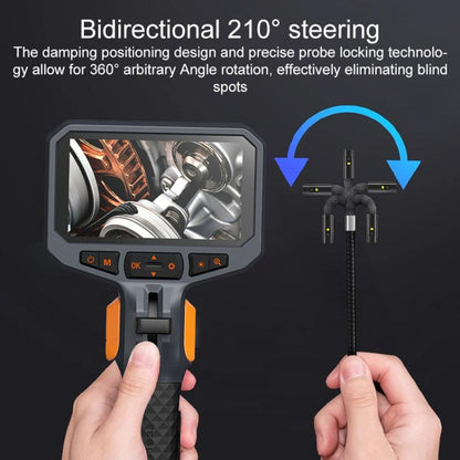 TESLONG TD450S 4.5 Inch Screen 210 Degree Bendable Industrial Endoscope 1.55m Length, 8.5mm Single Lens, 8.5mm Dual Lens