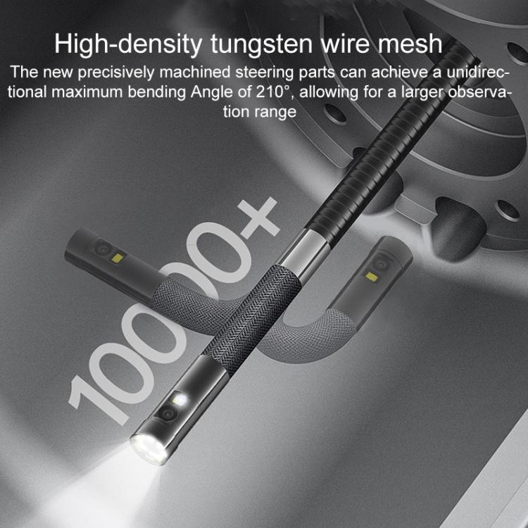 TESLONG TD450S 4.5 Inch Screen 210 Degree Bendable Industrial Endoscope 1.55m Length, 8.5mm Single Lens, 8.5mm Dual Lens