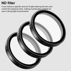 For DJI Action 5 Pro Camera Lens Filter, CPL, ND8, ND16, ND32, ND64, UV, Diffusion 1/4, ND8PL, ND16PL, ND32PL, ND64PL