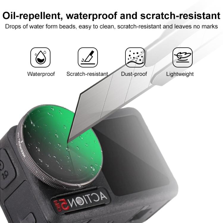 For DJI Action 5 Pro Camera Lens Filter, CPL, ND8, ND16, ND32, ND64, UV, Diffusion 1/4, ND8PL, ND16PL, ND32PL, ND64PL