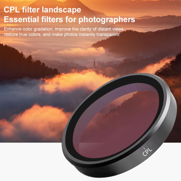For DJI Action 5 Pro Camera Lens Filter, CPL, ND8, ND16, ND32, ND64, UV, Diffusion 1/4, ND8PL, ND16PL, ND32PL, ND64PL