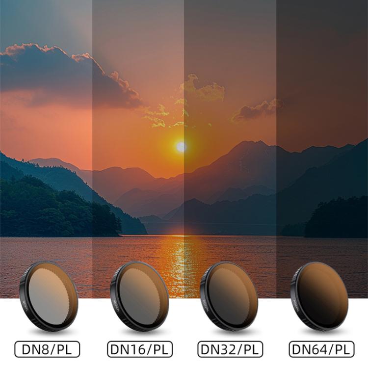 For DJI Action 5 Pro Camera Lens Filter, CPL, ND8, ND16, ND32, ND64, UV, Diffusion 1/4, ND8PL, ND16PL, ND32PL, ND64PL