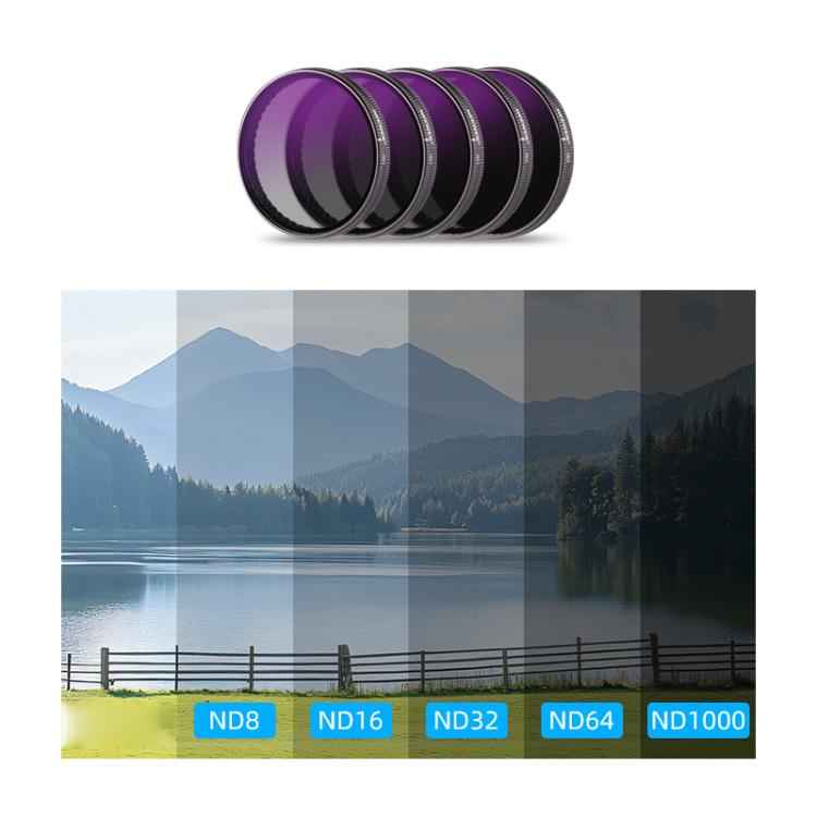 For DJI Action 5 Pro Camera Lens Filter, CPL, ND8, ND16, ND32, ND64, UV, Diffusion 1/4, ND8PL, ND16PL, ND32PL, ND64PL
