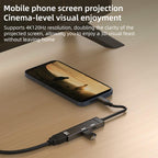 Type-C to Type-C, USB-A, HDMI HUB Docking Station, Type-C to Type-C+USB+HDMI