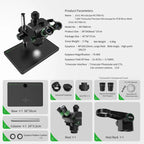 2uul MC7060-A1 7-60X Synchronous Zoom Trinocular Microscope