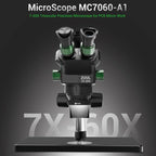 2uul MC7060-A1 7-60X Synchronous Zoom Trinocular Microscope