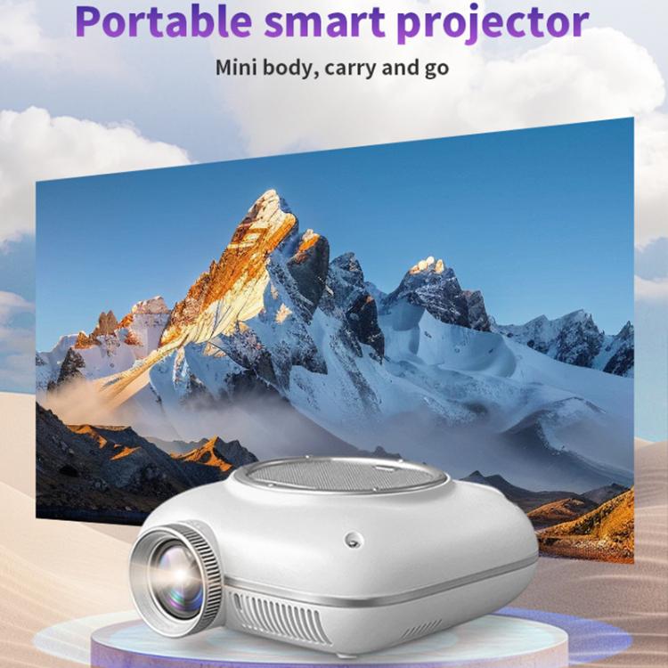 Cheerlux C1 Basic Version 1280x720P 100ANSI Bluetooth 5.1 Smart Projector, US Plug, UK Plug, AU Plug, EU Plug