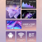 Cheerlux C1 Android Version 1280x720P 100ANSI Bluetooth 5.1 Smart Projector, US Plug, UK Plug, AU Plug, EU Plug