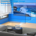 Cheerlux C6C Same Screen Version 1280x720P 180ANSI Bluetooth 5.1 Smart Projector, with Gimbal, US Plug, UK Plug, AU Plug, EU Plug