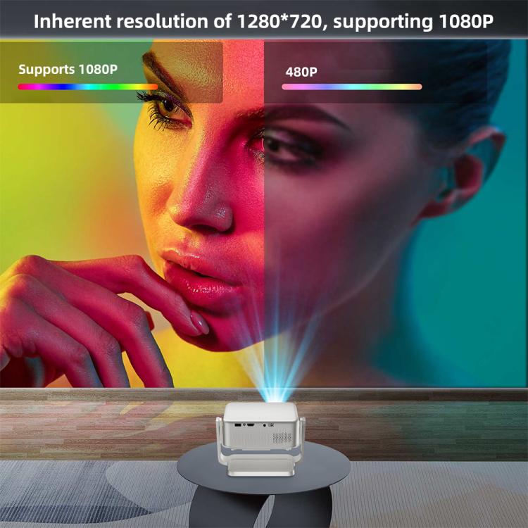 Cheerlux C6C Same Screen Version 1280x720P 180ANSI Bluetooth 5.1 Smart Projector, with Gimbal, US Plug, UK Plug, AU Plug, EU Plug