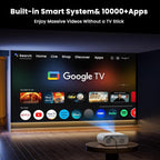 Cheerlux C10 Google TV Version 2K Dongle 1920x1080P 300ANSI Smart Projector, US Plug, UK Plug, AU Plug, EU Plug