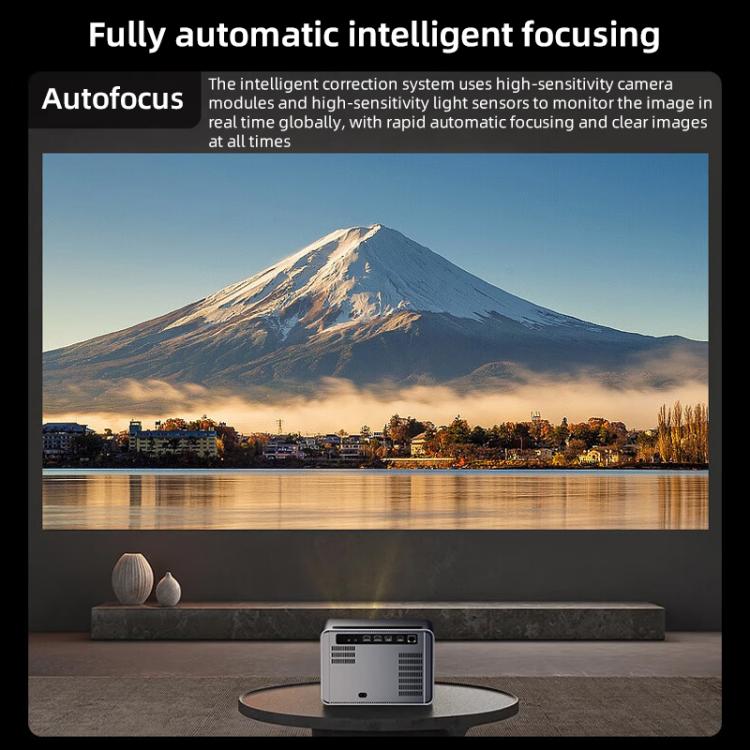 Cheerlux C58A1 Whale OS Version 1920x1080P 650ANSI Smart Projector, with Front Display, US Plug, UK Plug, AU Plug, EU Plug