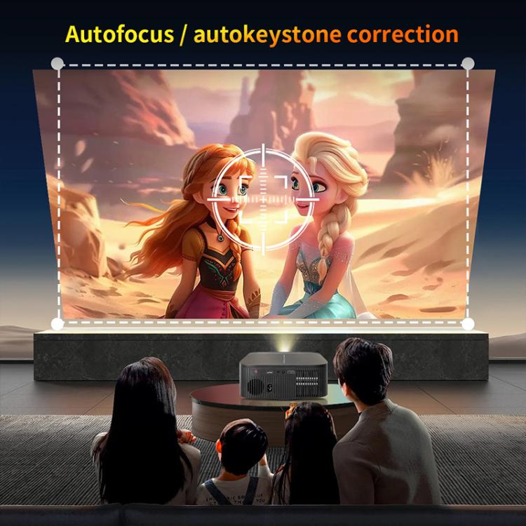Cheerlux E2C Whale OS Version 1920x1080P 300ANSI Smart Projector, US Plug, UK Plug, AU Plug, EU Plug