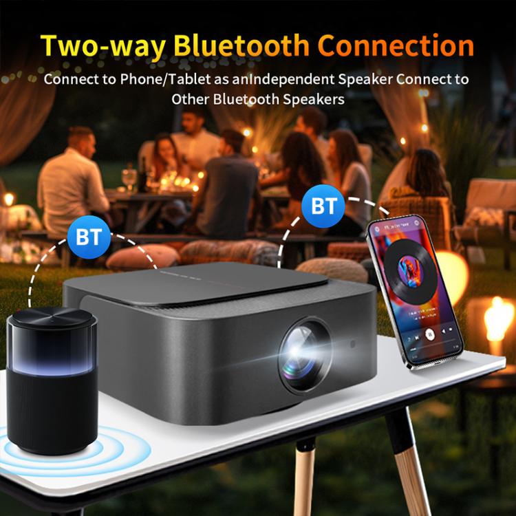 Cheerlux E2C Same Screen Version 1920x1080P 300ANSI Smart Projector, US Plug, UK Plug, AU Plug, EU Plug
