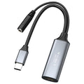 U2 4K 30Hz HDMI to Type-C HD Video Capture Card with Microphone Mixer