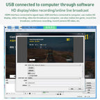 U2 4K 30Hz HDMI to Type-C HD Video Capture Card with Microphone Mixer