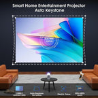 Cheerlux H1 Same Screen Version 1280x720P 180ANSI Smart Projector, with Gimbal, US Plug, UK Plug, AU Plug, EU Plug