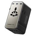 MOMAX UA28L 1-World 2 205W Dual AC 7-Port Universal Travel GaN Charger with 140W Cable, UA28L