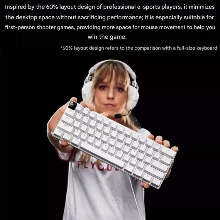 Logitech G PRO X 60 LIGHTSPEED Wireless Gaming Keyboard, GX-L Optical Switches