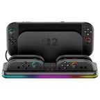 OIVO VG-SW205 Gaming Console Storage Magnetic Charging Stand with RGB Lights, For Nintendo Switch 2