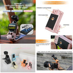 Sunnylife Magnetic Mount 1/4 Adapter Cold Shoe Tabletop Base Bracket Angles Adjustable Multi Expansion Mount, 761V2 For DJI OSMO Pocket 3