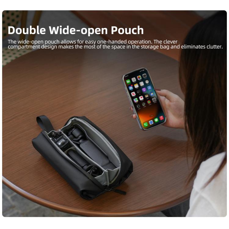 Sunnylife Carrying Handbag Storage Shoulder Bag Combo Bags Mini Travel Daily Pouch, For DJI OSMO Pocket 4 / 3