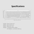 Logitech K950 Slim Silent Wireless Bluetooth Keyboard, K950