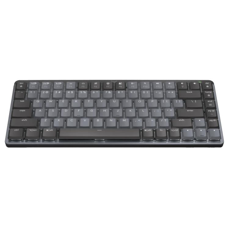 Logitech MX Mini Compact Smart Backlit Wireless Bluetooth Mechanical Keyboard, Tea Shaft, Blue Shaft