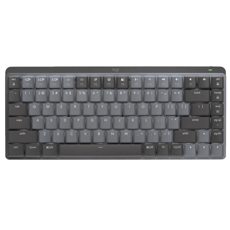 Logitech MX Mini Compact Smart Backlit Wireless Bluetooth Mechanical Keyboard, Tea Shaft, Blue Shaft