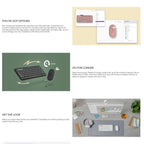 罗技 PEBBLE 2 COMBO Thin and Light Wireless Slim Bluetooth Keyboard and Mouse Set